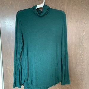Green turtleneck